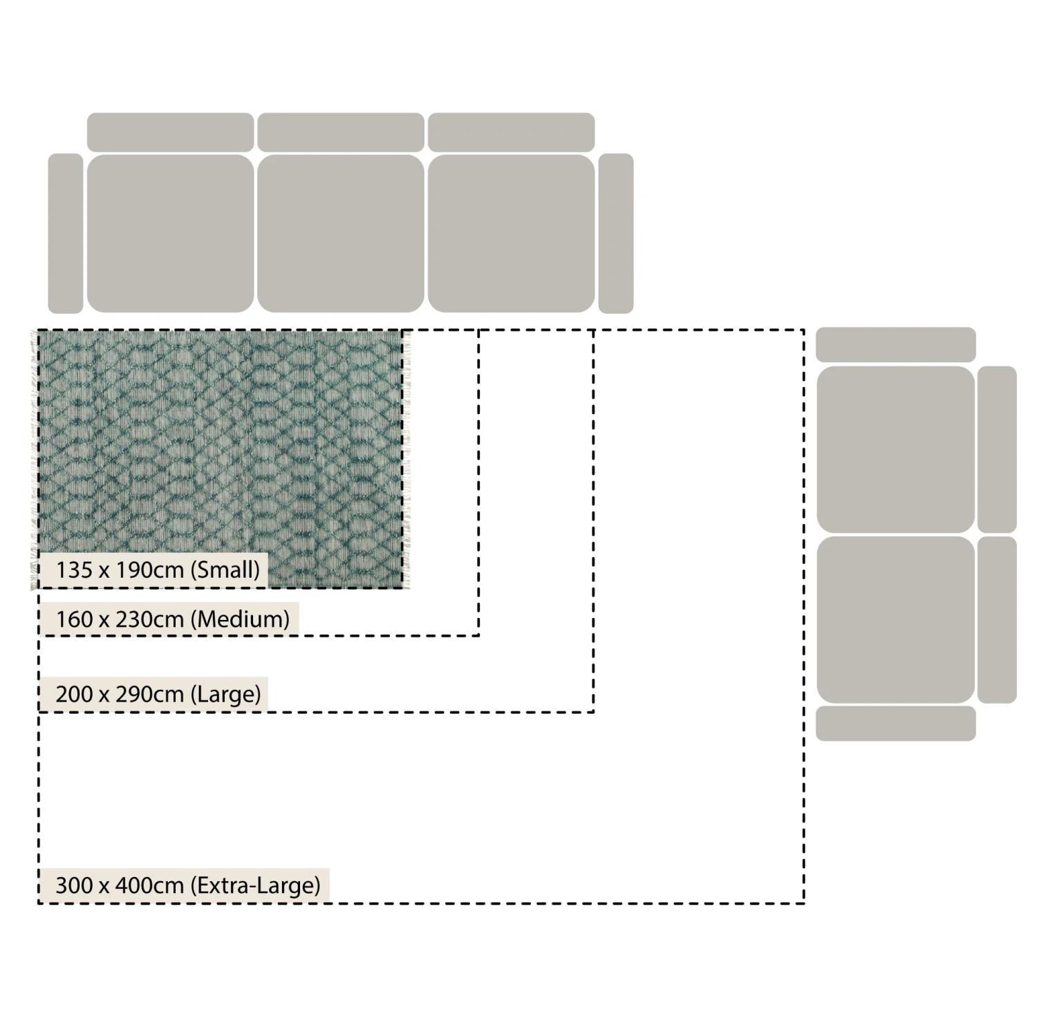 Avanti Handwoven Aquamarine Bobble Wool Rug 7 Avanti Handwoven Aquamarine Bobble Wool Rug - Image 7