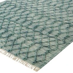 Avanti Handwoven Aquamarine Bobble Wool Rug 15 Avanti Handwoven Aquamarine Bobble Wool Rug -Daals Store KI AVANTIRUG BL detail1