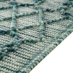 Avanti Handwoven Aquamarine Bobble Wool Rug 19 Avanti Handwoven Aquamarine Bobble Wool Rug -Daals Store KI AVANTIRUG BL detail4