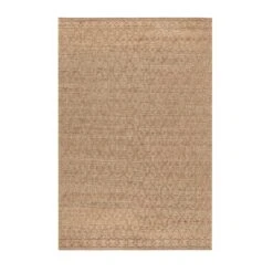 Casablanca Trellis Handwoven & Knotted Natural Jute Rug