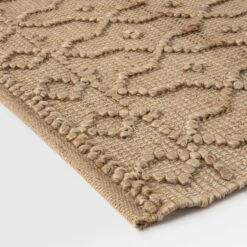 Casablanca Trellis Handwoven & Knotted Natural Jute Rug 14 Casablanca Trellis Handwoven & Knotted Natural Jute Rug -Daals Store KI CASABLANCA RUG detail2
