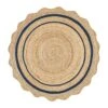 Evie Hand Braided Jute Scallop Navy Blue Round Rug – 160cm Natural Fiber Nautical Decor 17 Evie Hand Braided Jute Scallop Navy Blue Round Rug – 160cm Natural Fiber Nautical Decor -Daals Store KI EVIE RUG NAVY ROUND WB1