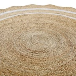 Evie Hand Braided Jute Scallop Round Rug 15 Evie Hand Braided Jute Scallop Round Rug -Daals Store KI EVIE RUG ROUND detail2