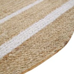 Evie Hand Braided Jute Scallop Rectangular Rug -Daals Store KI EVIE RUG detail4