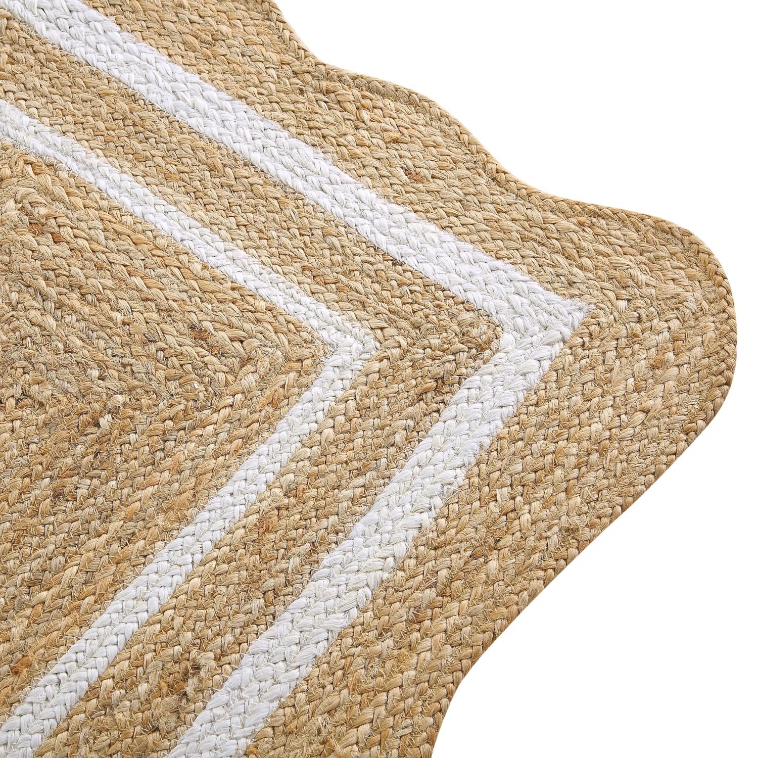 Evie Hand Braided Jute Scallop Runner 5 Evie Hand Braided Jute Scallop Runner - Image 5