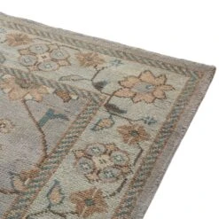Heritage Collection Florentine Ice Blue Floral – Hand-Knotted New Zealand Wool Traditional Rug -Daals Store KI FLORENTINE RUG BLUE detail3