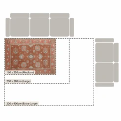 Premium Hand-Knotted Heritage Collection Florentine Rose New Zealand Wool Rug 11 Premium Hand-Knotted Heritage Collection Florentine Rose New Zealand Wool Rug -Daals Store KI FLORENTINE RUG ROSE CHART