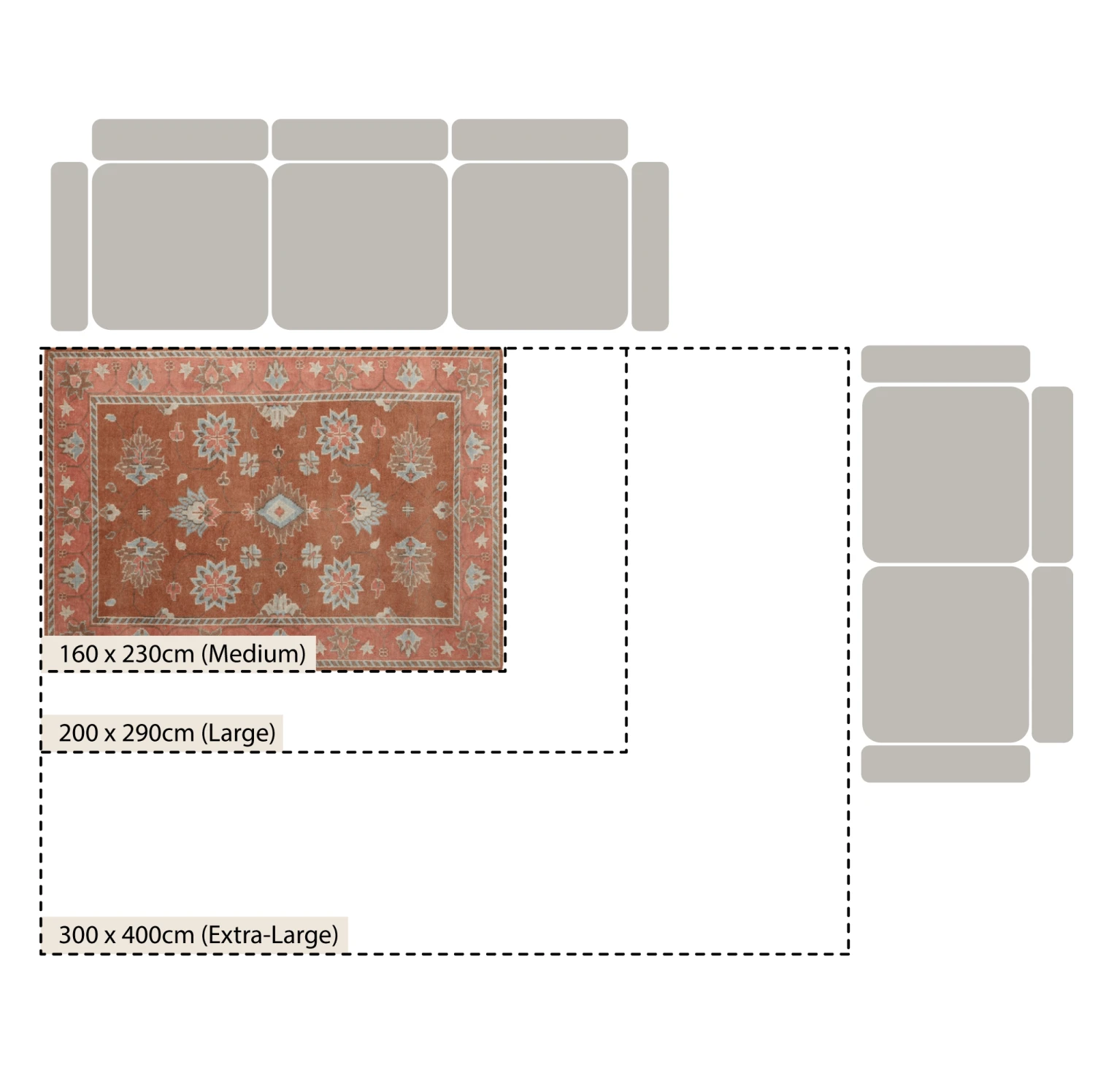 Premium Hand-Knotted Heritage Collection Florentine Rose New Zealand Wool Rug 4 Premium Hand-Knotted Heritage Collection Florentine Rose New Zealand Wool Rug - Image 4