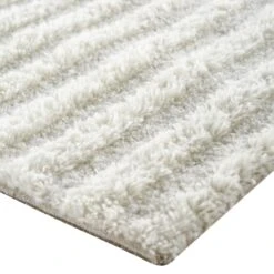 Geo Curve Cream Hand Tufted New Zealand Wool Rectangular Rug -Daals Store KI GEOCURVE RUG detail3