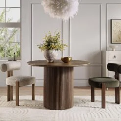 Geo Curve Cream Hand Tufted New Zealand Wool Rectangular Rug -Daals Store KI GEOCURVE RUG scene2