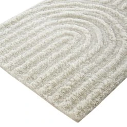 Geo Curve Cream Hand Tufted New Zealand Wool Runner -Daals Store KI GEOCURVE RUNNER detail3
