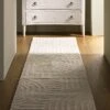 Geo Curve Cream Hand Tufted New Zealand Wool – Abstract Geometric 3D Texture Runner -Daals Store KI GEOCURVE RUNNER main