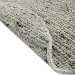 Indra Dark Grey Handwoven Wool - Variegated Textured Round Rug 160cm -Daals Store KI INDRA RUG DKGREY ROUND detail4