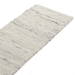 Indra Light Grey Variegated Handwoven Wool & Jute Runner - 300x66cm Hallway Rug 6 Indra Light Grey Variegated Handwoven Wool & Jute Runner - 300x66cm Hallway Rug -Daals Store KI INDRA RUG LTGREY RUNNER detail1