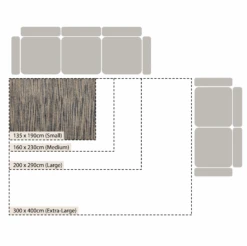 Kansas Bobble Grey Hemp & Cotton Handwoven Rug 9 Kansas Bobble Grey Hemp & Cotton Handwoven Rug -Daals Store KI KANSAS RUG CHART