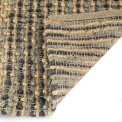 Kansas Bobble Grey Hemp & Cotton Handwoven Runner -Daals Store KI KANSAS RUG RUNNER detail5