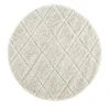 Lexi Round Geometric Diamond Hand-Tufted Rug β Neutral Cream & Grey 100% New Zealand Wool 11 Lexi Round Geometric Diamond Hand-Tufted Rug β Neutral Cream & Grey 100% New Zealand Wool -Daals Store KI LEXI RUG ROUND WB1