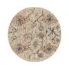 Matalya Kilim Handwoven Wool & Jute Cream Round Rug -Daals Store KI MATALYA RUG KILIM ROUND WB1