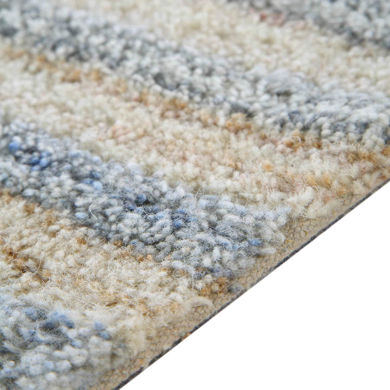 Nimbus Blue Hand Tufted New Zealand Wool Rectangular Rug 5 Nimbus Blue Hand Tufted New Zealand Wool Rectangular Rug - Image 5