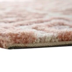 Nimbus Salmon Pink & Neutral Abstract Linear Rug β Hand Tufted Textured New Zealand Wool 13 Nimbus Salmon Pink & Neutral Abstract Linear Rug β Hand Tufted Textured New Zealand Wool -Daals Store KI NIMBUS RUG PINK detail3