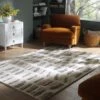 Pebble Hand Tufted New Zealand Wool Rug – Neutral Cream & Grey High-Low Pile Textured Area Rug -Daals Store KI PEBBLE RUG main