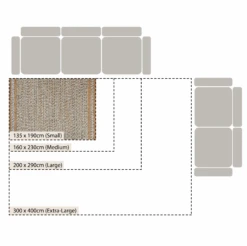 Kerala Variegated Wool And Jute Hand Braided Rug 14 Kerala Variegated Wool And Jute Hand Braided Rug -Daals Store KI VARJUTE RUG CHART