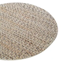 Kerala Variegated Neutral Wool and Jute Round Rug β Hand-Braided Eco-Friendly Flatweave 9 Kerala Variegated Neutral Wool and Jute Round Rug β Hand-Braided Eco-Friendly Flatweave -Daals Store KI VARJUTE RUG ROUND detail1