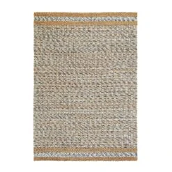 Kerala Variegated Wool And Jute Hand Braided Rug 12 Kerala Variegated Wool And Jute Hand Braided Rug -Daals Store KI VARJUTE RUG WB1