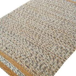 Kerala Variegated Wool And Jute Hand Braided Rug 13 Kerala Variegated Wool And Jute Hand Braided Rug -Daals Store KI VARJUTE RUG detail1