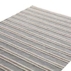 Villa Stripe Indoor Outdoor Handwoven Grey Rug 11 Villa Stripe Indoor Outdoor Handwoven Grey Rug -Daals Store KI VILLA RUG detail1