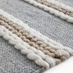 Villa Stripe Indoor Outdoor Handwoven Grey Rug 13 Villa Stripe Indoor Outdoor Handwoven Grey Rug -Daals Store KI VILLA RUG detail2