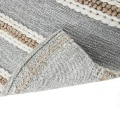 Villa Stripe Indoor Outdoor Handwoven Grey Rug 15 Villa Stripe Indoor Outdoor Handwoven Grey Rug -Daals Store KI VILLA RUG detail4