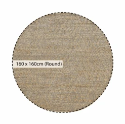 Cambria Wool And Jute Handwoven Patterned Round Rug 13 Cambria Wool And Jute Handwoven Patterned Round Rug -Daals Store KI WJUTE RUG ROUND CHART