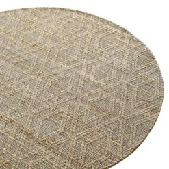 Cambria Wool And Jute Handwoven Patterned Round Rug 11 Cambria Wool And Jute Handwoven Patterned Round Rug -Daals Store KI WJUTE RUG ROUND detail1