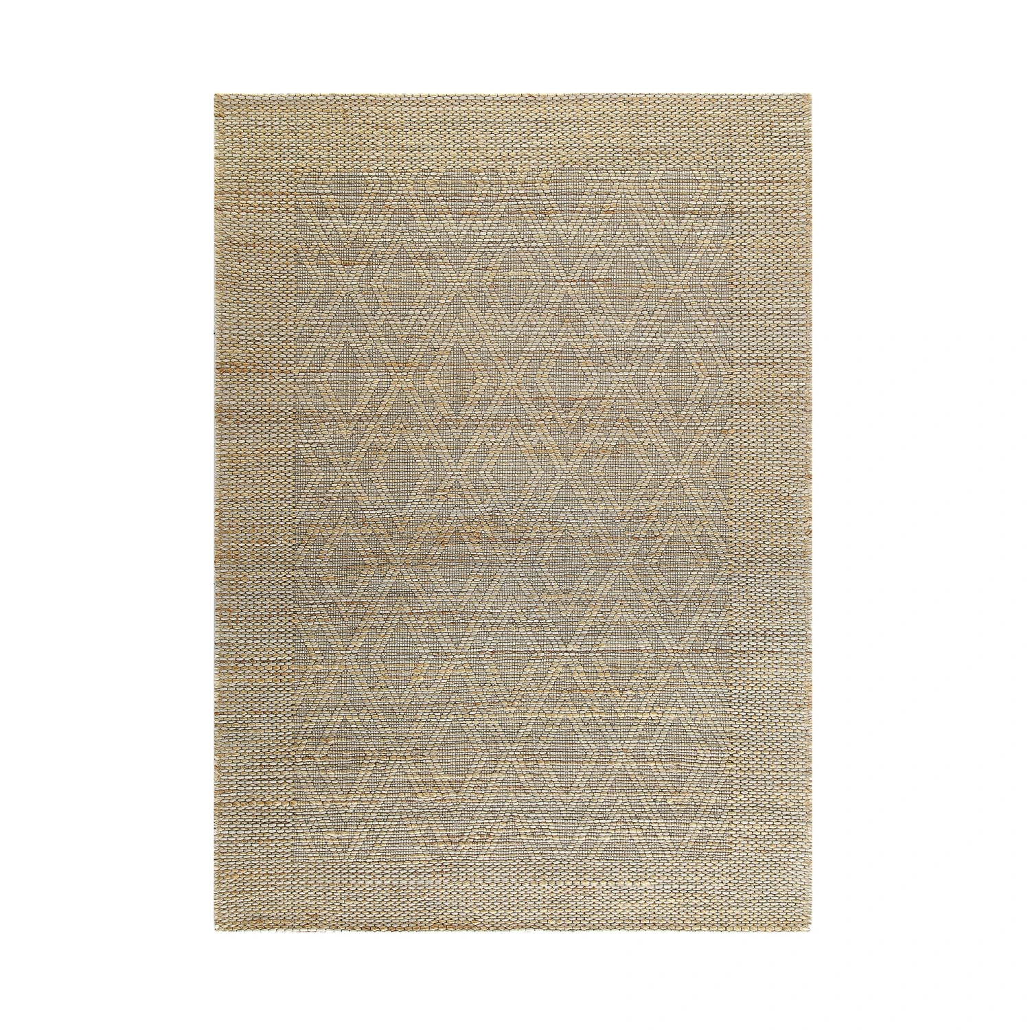 Cambria Wool And Jute Handwoven Patterned Rectangular Rug 1 Cambria Wool And Jute Handwoven Patterned Rectangular Rug