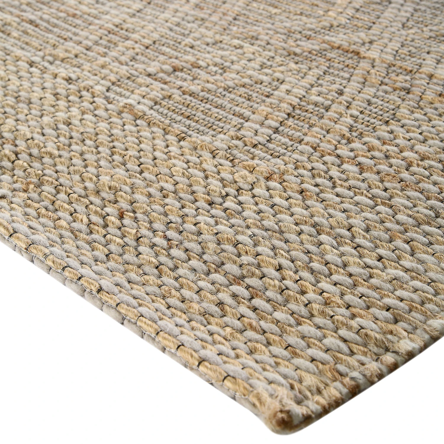 Cambria Wool And Jute Handwoven Patterned Rectangular Rug 5 Cambria Wool And Jute Handwoven Patterned Rectangular Rug - Image 5