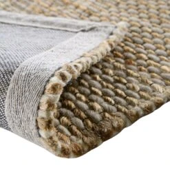 Cambria Wool And Jute Handwoven Patterned Rectangular Rug 13 Cambria Wool And Jute Handwoven Patterned Rectangular Rug -Daals Store KI WJUTE RUG detail4