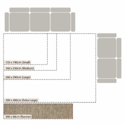 Cambria Wool And Jute Handwoven Patterned Runner 9 Cambria Wool And Jute Handwoven Patterned Runner -Daals Store KI WJUTE RUNNER CHART