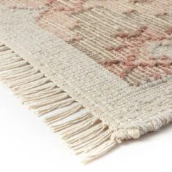 Yasmin Kilim Pink Handwoven Wool & Jute Rug 15 Yasmin Kilim Pink Handwoven Wool & Jute Rug -Daals Store KI YASMIN RUG KILIM detail3