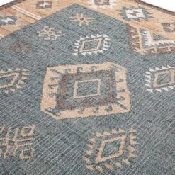 Zaida Kilim Traditional Handwoven Wool & Jute Rug 11 Zaida Kilim Traditional Handwoven Wool & Jute Rug -Daals Store KI ZAIDA RUG KILIM detail2