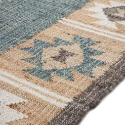 Zaida Kilim Traditional Handwoven Wool & Jute Rug 12 Zaida Kilim Traditional Handwoven Wool & Jute Rug -Daals Store KI ZAIDA RUG KILIM detail3