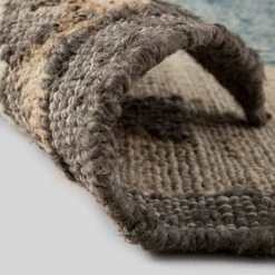 Zaida Kilim Traditional Handwoven Wool & Jute Rug 13 Zaida Kilim Traditional Handwoven Wool & Jute Rug -Daals Store KI ZAIDA RUG KILIM detail4