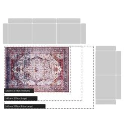 Kashmir Distressed Printed Rug 140 X 200 Cm 9 Kashmir Distressed Printed Rug 140 X 200 Cm -Daals Store Kashmir b28ee563 2bb8 4551 82f1 c6266fcdccf1