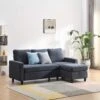 Campbell 3 Seater Sofa With Reversible Chaise In Dark Grey -Daals Store LVSF 01 DARKGREY main