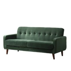 Clarence Sofa Range In Green Velvet -Daals Store LVSF 06 GREENVEL 3ST WB1