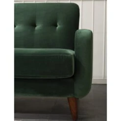 Clarence Sofa Range In Green Velvet -Daals Store LVSF 06 GREENVEL scene1