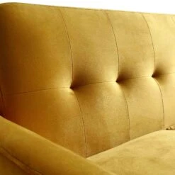 Clarence 2-Seater Sofa In Mustard Yellow Velvet -Daals Store LVSF 06 MUSTARDVEL 2ST detail2