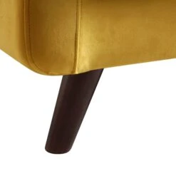 Clarence 3-Seater Sofa In Mustard Yellow Velvet -Daals Store LVSF 06 MUSTARDVEL 3ST detail4