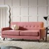 Clarence 3-Seater Sofa In Blush Pink Velvet 21 Clarence 3-Seater Sofa In Blush Pink Velvet -Daals Store LVSF 06 PINKVEL 3ST main
