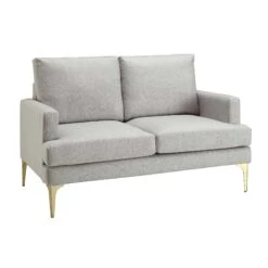 Haven Grey Fabric 2-Seater Sofa -Daals Store LVSF 169 LGREYFAB 2ST WB2
